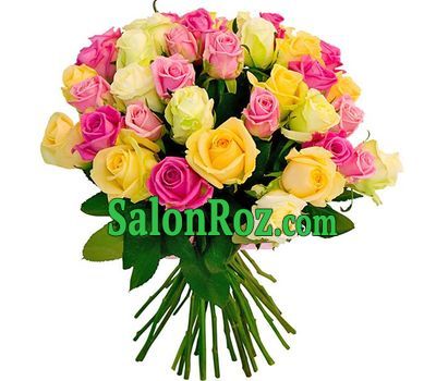 Lovely bouquet of multi-colored roses Lovely bouquet of multi-colored roses