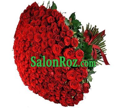 A huge bunch of 301 red roses A huge bunch of 301 red roses
