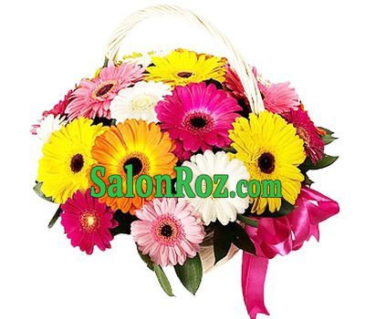 Bright basket of gerberas Bright basket of gerberas