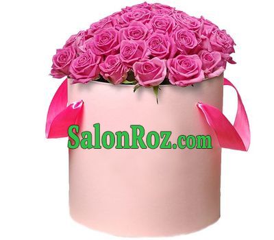 A bouquet of 51 roses in a round box A bouquet of 51 roses in a round box