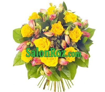 Yellow pink bouquet of flowers Yellow pink bouquet of flowers