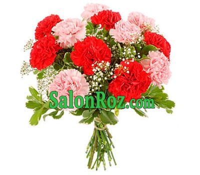 Bouquet of 15 different colored carnations Bouquet of 15 different colored carnations