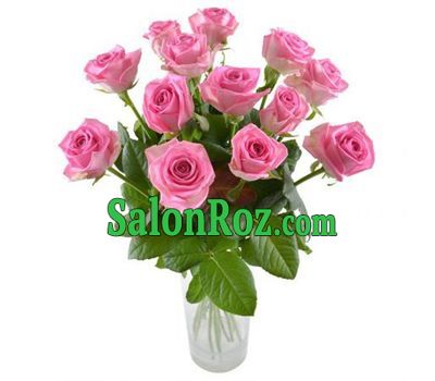 Bouquet of 13 pink roses Bouquet of 13 pink roses