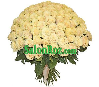 Bouquet of 101 cream-colored roses Bouquet of 101 cream-colored roses