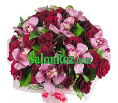 Bouquet of 9 orchids and 30 roses Bouquet of 9 orchids and 30 roses