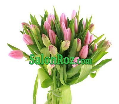 Bouquet of 27 pink tulips Bouquet of 27 pink tulips