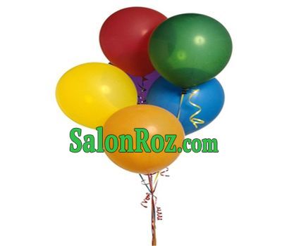 7 multi-colored balloons 7 multi-colored balloons
