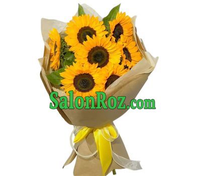 Букет подсолнухов - Солнечное настроение